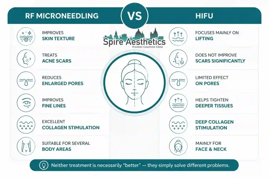 RF Microneedling vs HIFU: Which Treatment Gives Better Results Stevenage Ware?